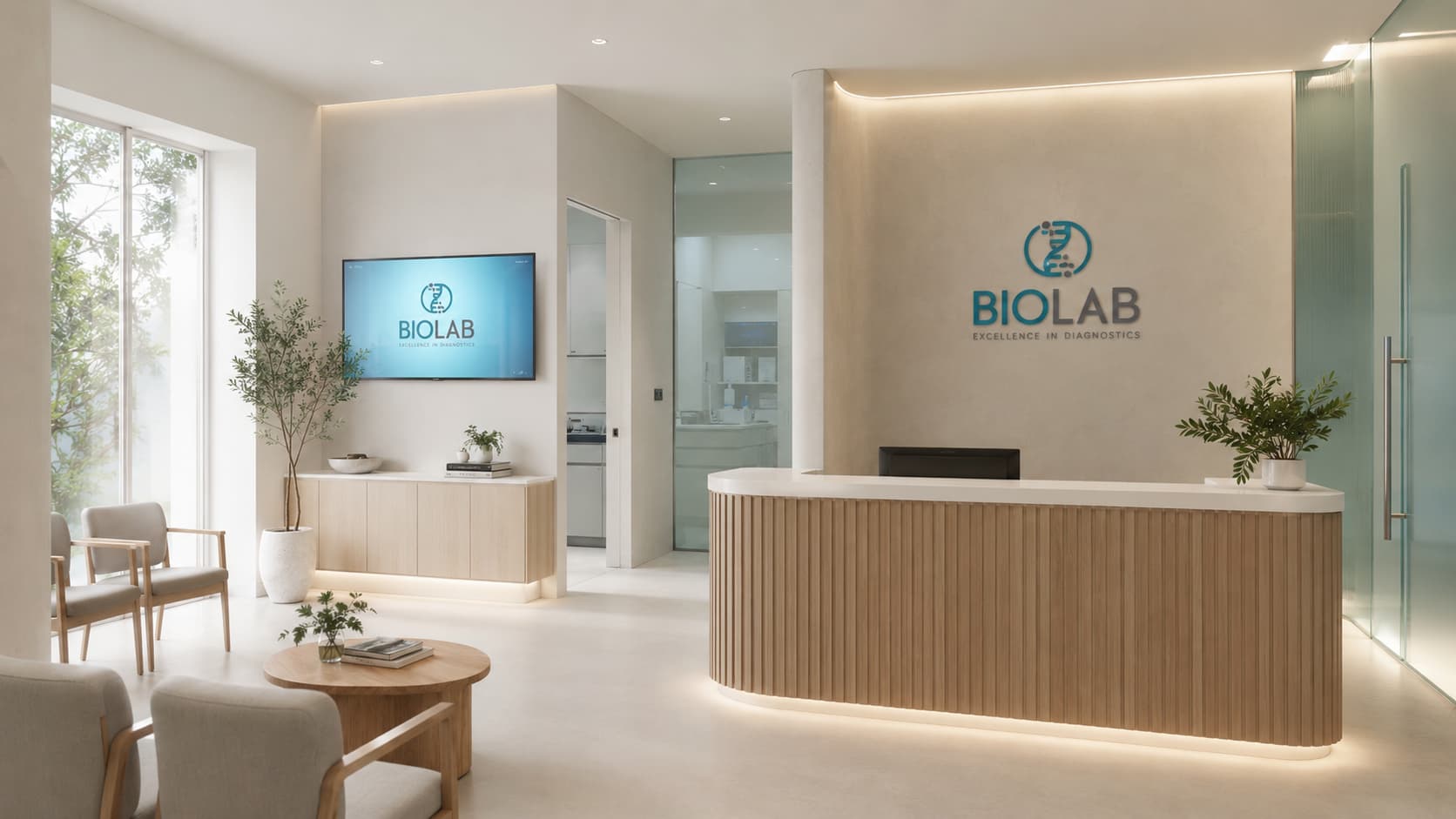Recepção do Laboratório Biolab